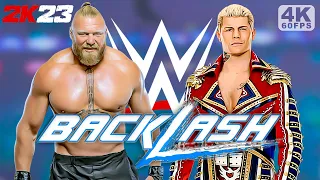 FULL MATCH - BROCK LESNAR vs CODY RHODES | WWE BACKLASH | WWE 2K23