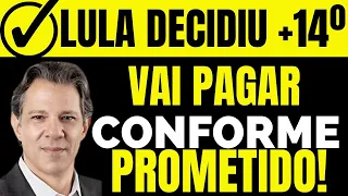 GOVERNO DO PRESIDENTE LULA  vai PAGAR! 14º Salário saiu?  NOVO BENEFÍCIO com o VALOR Certo Inss!