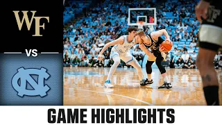 Wake Forest vs. North Carolina Game Highlights | 2023-24 ACC Men’s Basketball