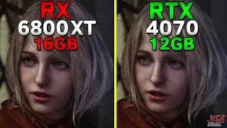 RTX 4070 vs. RX 6800 XT tested in 12 games | 1080p vs. 1440p vs. 4K