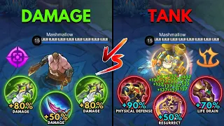 Franco Damage Build vs Franco Tank Build