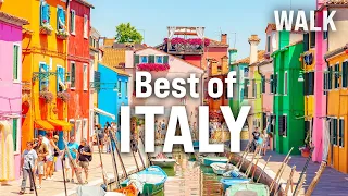 Amazing Italian Destinations in One Walk - Top 10 ITALY [4K Ultra HD/60fps]