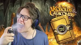 Opening 120 Kobolds and Catacombs Hearthstone Packs!