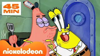 Bob Esponja | Cada empleado del CRUSTÁCEO CASCARUDO 🍔 | Nickelodeon en Español