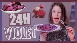 JE MANGE QUE DE LA NOURRITURE VIOLETTE PENDANT 24H - Claire