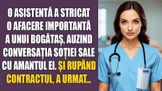 O asistentă a stricat o afacere importantă a unui bogătaș, auzind conversația soției sale cu amantul