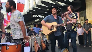 The Cat Empire -  Busking with Pierce Brothers 'Oscar Wilde'