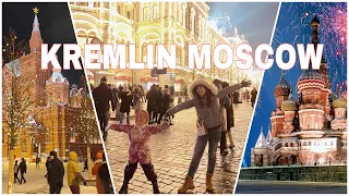 KREMLIN CHRISTMAS LIGHTS & DECORS  || RED SQUARE MOSCOW