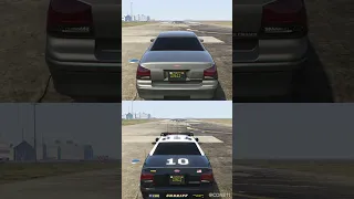 GTA ONLINE - POLICE STANIER LE CRUISER VS UNMARKED CRUISER #shorts