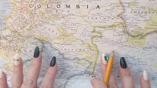 ASMR ~ Amazonas, Colombia History & Geography ~ Soft Spoken Map Tracing Google Earth
