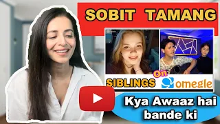 Reaction on SOBIT TAMANG - SINGING HINDI MASHUP ON OMEGLE WITH SISTER | Mitthi Reacts