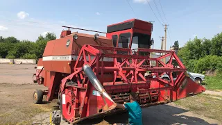 Трошки готуємось до жнив, комбайн Massey Ferguson 487