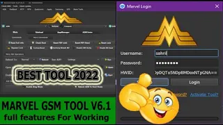 Marvel Gsm Tool V6.1 - Full Features For Working Unlock-Flashing- Repair