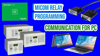 #Micom Relay# P127# programming||Pc To Relay Communication. Relay Settings From Easergy studio.