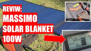 REVIEW: Costco MASSIMO 100 Watt Solar Blanket Folding Solar Panel