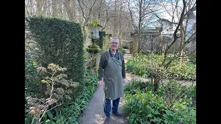 April tour in the woodland garden