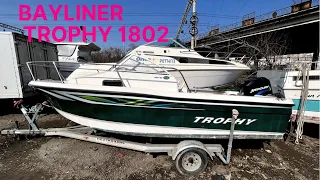 Обзор катера BAYLINER TROPHY 1802. Mercury 125HP.