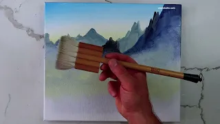 Rising Sun | Landscape Painting | Acrylics