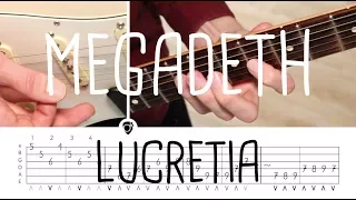 How to play Lucretia Megadeth (intro) | Guitar Lesson & free tab sheet