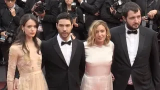 Tahar Rahim and Stacy Martin and more on the red carpet for the Premiere of Le Grand Bain in Cannes