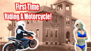First Time Riding A Motorcycle!