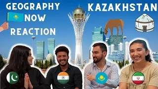 Geography Now KAZAKHSTAN REACTION | Foreigners REACT