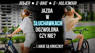 Kontrowersje: jazda w słuchawkach rowerem lub elektryczną hulajnogą. #Dasch #ebike