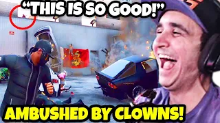 Summit1g Gets AMBUSHED By The CLOWNS And CAN'T STOP LAUGHING! | GTA 5 NoPixel RP