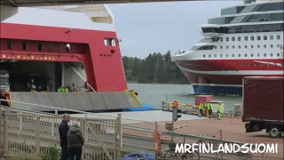 Problems with the stern ramp Viking Grace  13.08.2023