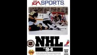 NHL 94 Sega Genesis Longplay Quebec Nordiques Stanley Cup Challenge