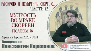 Часть 42 цикла бесед иерея Константина Корепанова "Раскрою я Псалтырь святую..."   (09.10.2023)