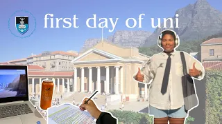 first day of uni || UCT