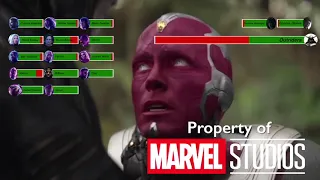 Infinity War Wakanda Battle with healthbars