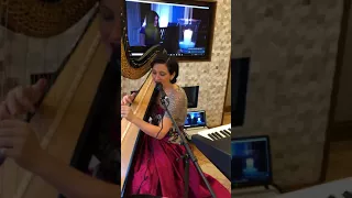 HARP MUSIC....Enya Only Time ( harp and vocals cover)