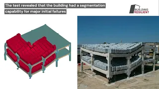 Partial collapse test of a precast structure performed in Endure WP3