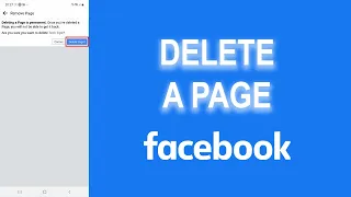 How to Delete Facebook Page on Android, iPhone or iPad