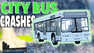 GIANT CITY BUS CRASH TESTING! - BeamNG Drive