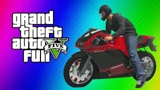 GTA 5 Online Funny Moments Gameplay - Motorcycle Jet, Garage Party, Running Glitch, Baseball, WAPOW!