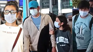 Mahesh Babu and His Family Visuals At Hyderabad Airport | Namrata Shirodkar | Sitara | Gautham | FL