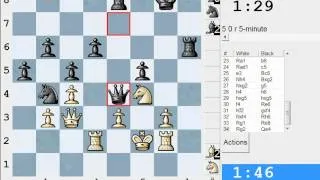 Chess World.net: LIVE Blitz #1893 vs NeoteriC (2165) - Dutch Defence: classical variation (A96)