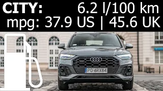 Audi Q5 40 TDI quattro CITY fuel economy consumption real-life test mpg urban l/100 km :: [1001cars]