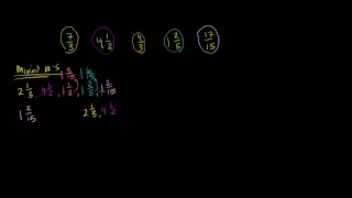 Ordering improper fractions and mixed numbers