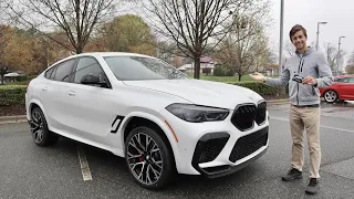 2023 BMW X6 M Competition: POV Start Up, Test Drive, Walkaround and Review