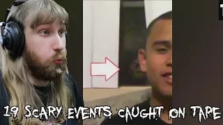 MASSIVE LEGEND | Ryan Reacts to 19 SCARY Events Caught on Tape ((Part 1))