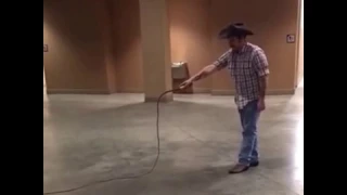 A whip-crack in slow-motion