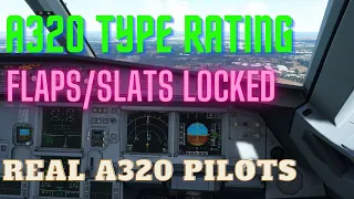 MSFS A320 TYPE RATING - Flaps/Slats Locked