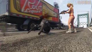 GTA 5 Брутальные убийства в игре против копов смешные моменты