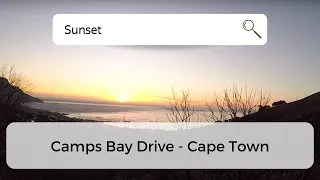 Sunset from Camps Bay Drive - Cape Town, South Africa