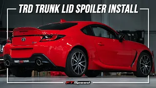 TRD GR Trunk Lid Spoiler Install 2022 GR86 / BRZ