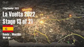 La Vuelta 2022 - Stage 13 (Ronda - Montilla) - route, profile, animation